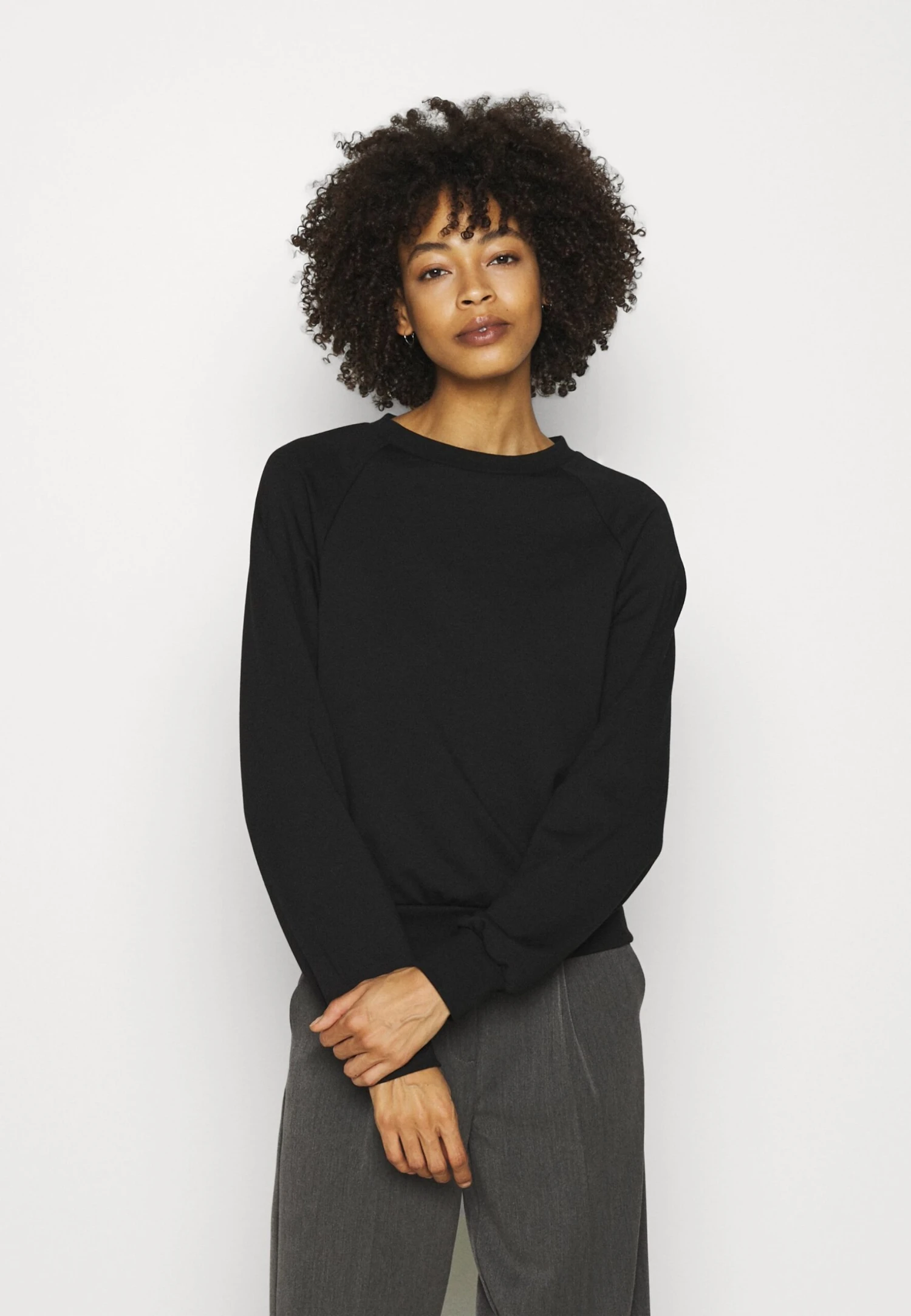 Anna Field Basic CleanCrew Neck Sweatshirt- Sweater - Black 3 Anna Field Basic CleanCrew Neck Sweatshirt- Sweater - Black