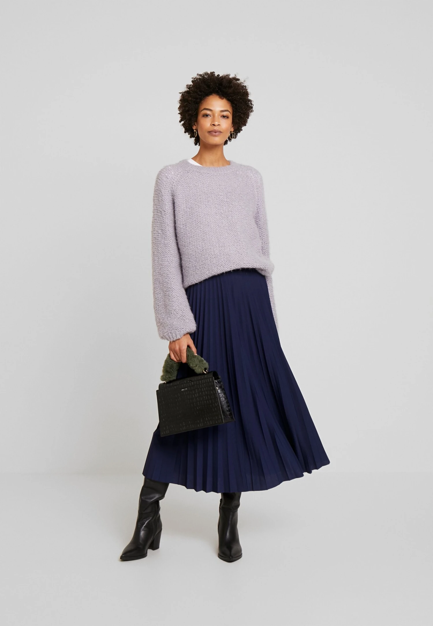 Anna Field Plisse A-Line Midi Skirt - A-Lijn Rok - Maritime Blue 4 Anna Field Plisse A-Line Midi Skirt - A-Lijn Rok - Maritime Blue - Afbeelding 2