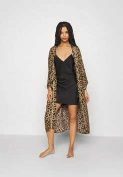 Anna Field Simple Satin Nightie - Nachtjapon - Black -Anna Field 313b201b980e43f090f72b72e9c35d89