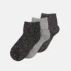 Anna Field Lurex Socks 3 Pack - Sokken - Grey/Black -Anna Field 3a9a8570f02344c6a4aefc39406ada84