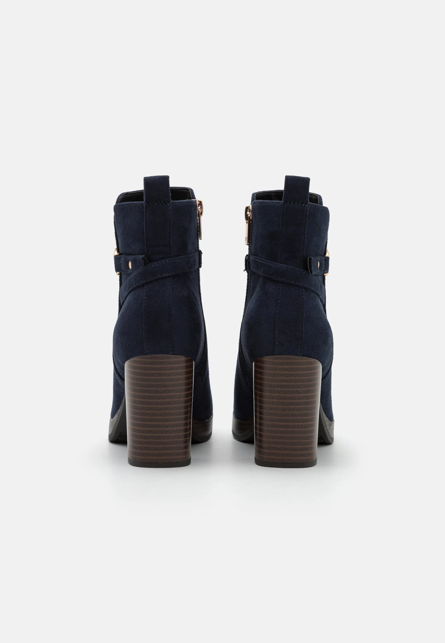 Anna Field Enkellaarsjes Met Plateauzool - Dark Blue 6 Anna Field Enkellaarsjes Met Plateauzool - Dark Blue - Afbeelding 4