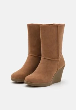 Anna Field Winter Boot - Enkellaarsjes Met Sleehak - Cognac 10 Anna Field Winter Boot - Enkellaarsjes Met Sleehak - Cognac -Anna Field 64d45de883534e7f974d195c7e051ad9