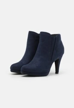Anna Field Enkellaarsjes Met Hoge Hak - Dark Blue -Anna Field 6958e58029384df2844b70d9d031e723