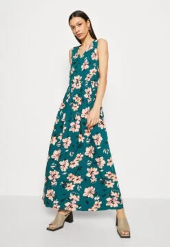 Anna Field Maxi-Jurk - Dark Green/Pink -Anna Field baa227ce9a894cf9a0af24e94c9b805b