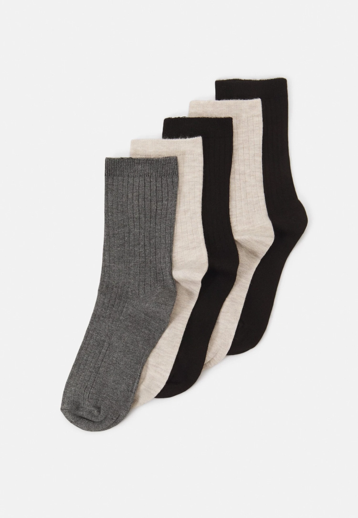 Anna Field 5 Pack - Sokken - Beige/Black/Grey 3 Anna Field 5 Pack - Sokken - Beige/Black/Grey