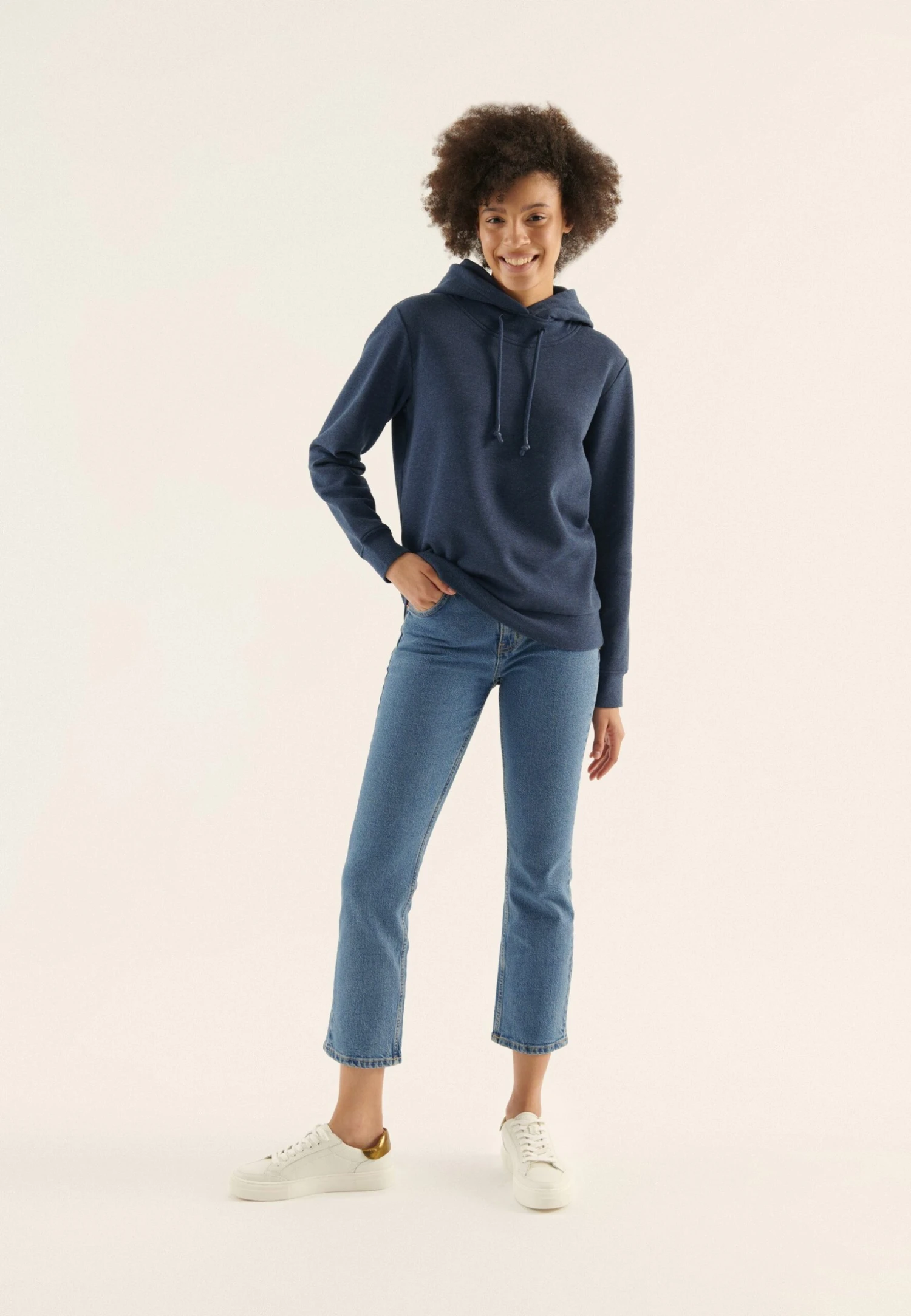 Anna Field Hoodie - Dark Blue/Mottled Blue 4 Anna Field Hoodie - Dark Blue/Mottled Blue - Afbeelding 2