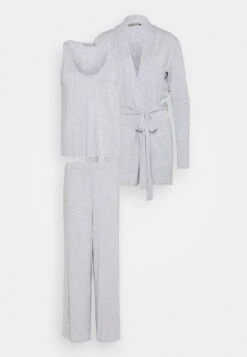 Anna Field 3 Piece Jersey- Pyjama - Mottled Light Grey 18 Anna Field 3 Piece Jersey- Pyjama - Mottled Light Grey -Anna Field f2dd0cd2d06b4d34bbaf81015ee5a71c